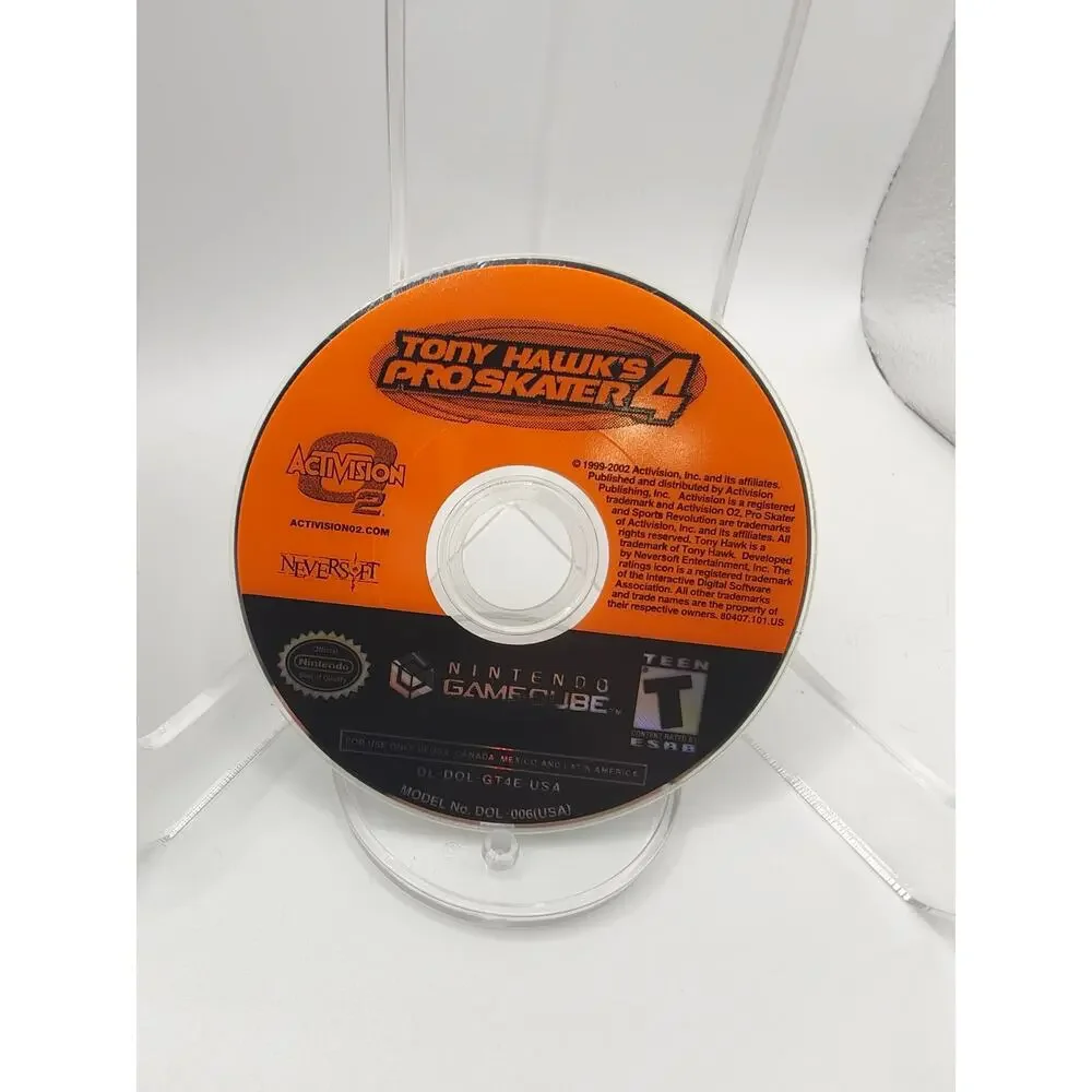 Tony Hawk Pro Skater 4 GameCube Disc Tested